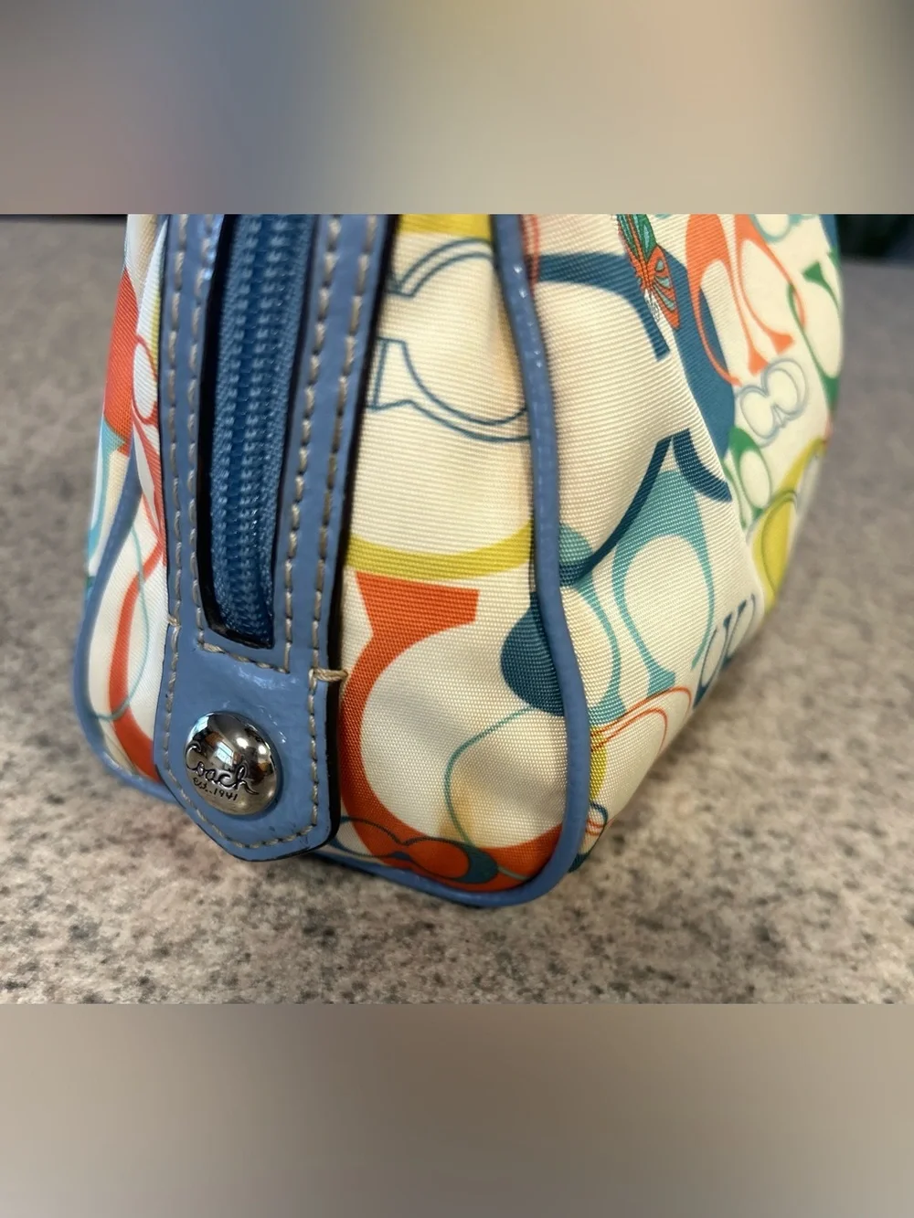 COACH Optic Signature Butterfly Cosmetic Bag